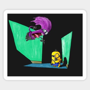 Homicidal Psycho Purple Minion Sticker